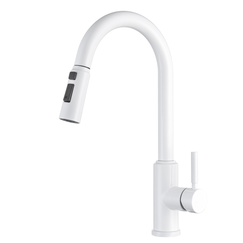 Pull-Down Single-Handle Kitchen Faucet with Sprayer 3 Modes