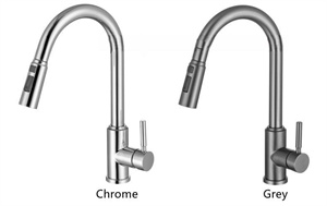 Pull-Down Single-Handle Kitchen Faucet with Sprayer 3 Modes