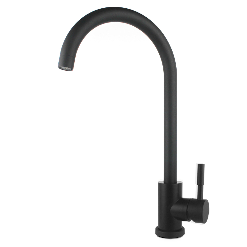 Modern Single Handle Kitchen Faucet with High Arc Spout