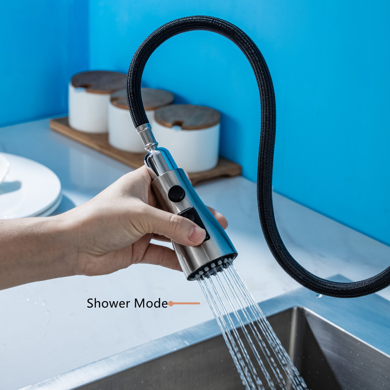 Single Hole Kitchen Faucet with Pull-Out Sprayer
