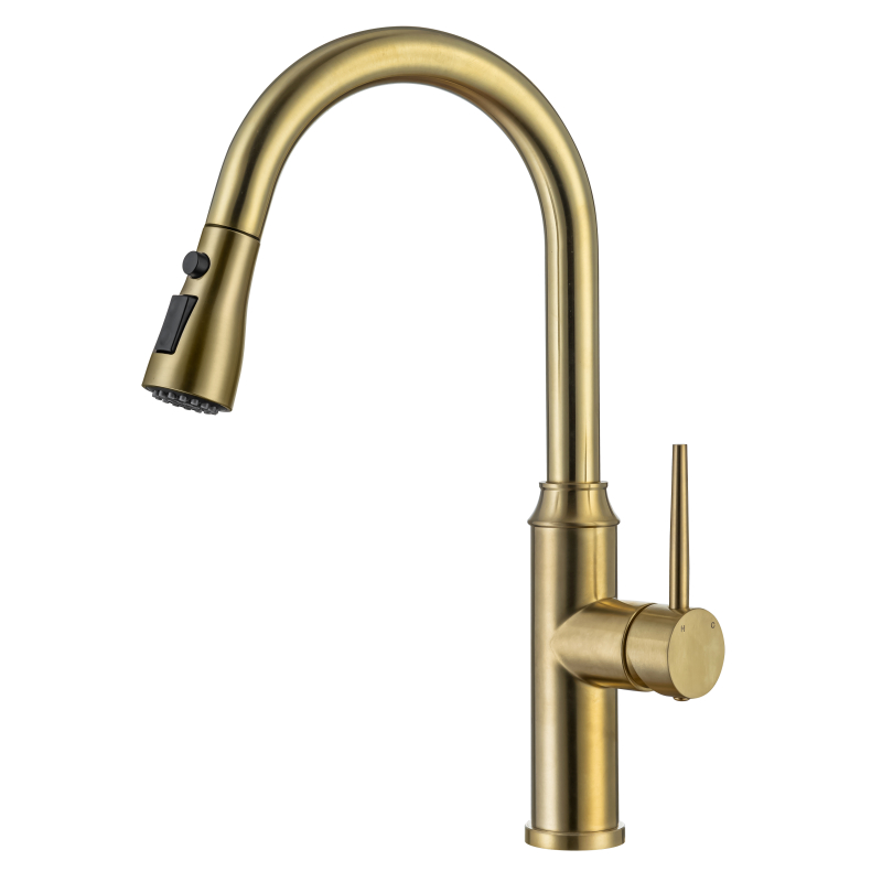 High-Arc Kitchen Faucet with Pot Filler and Pull-Down Sprayer