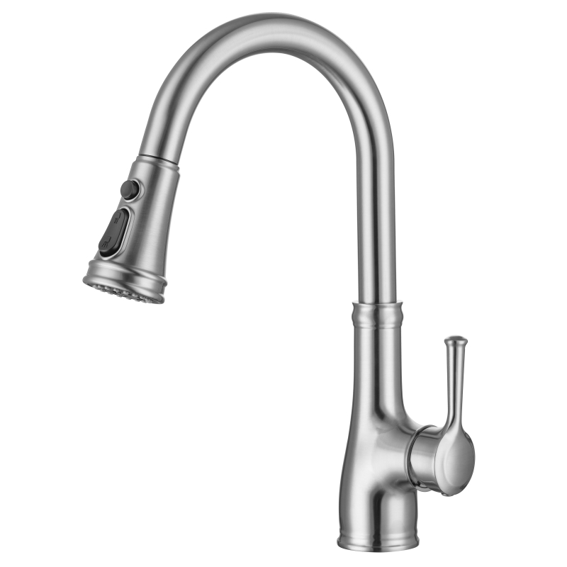 3-Function Sprayer Kitchen Faucet with Single Handle