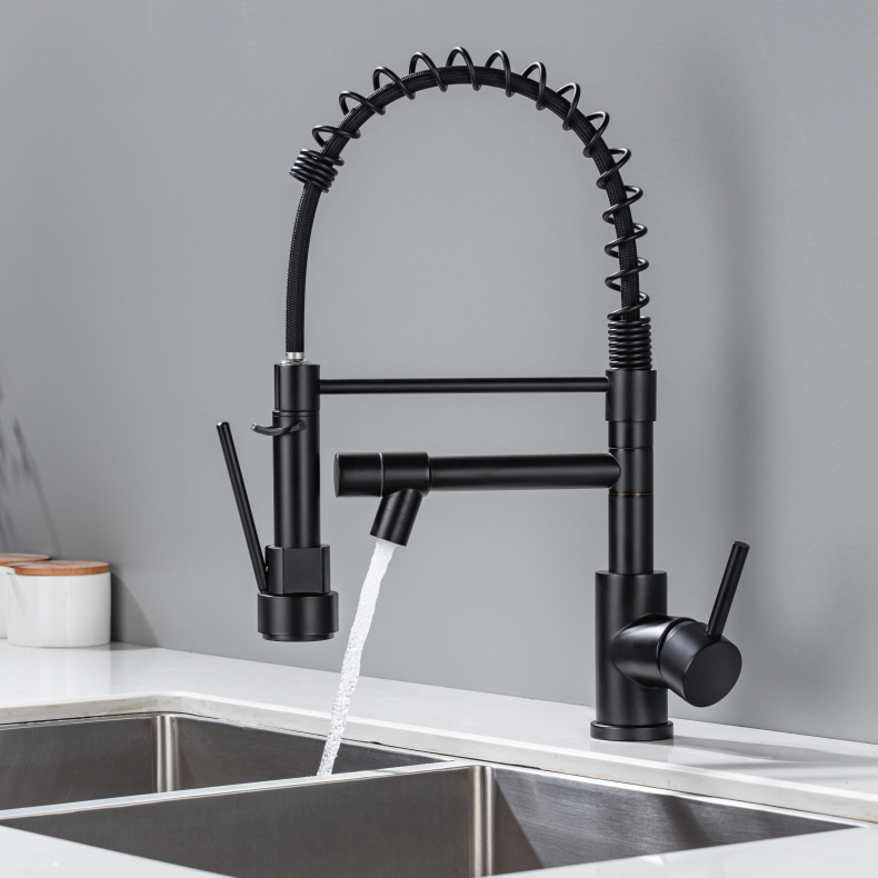 Pull-Out Kitchen Faucet with Dual Spray