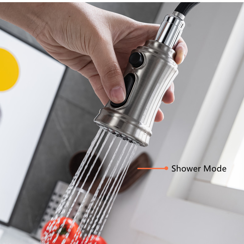 3-Mode Spray Kitchen Faucet with Easy