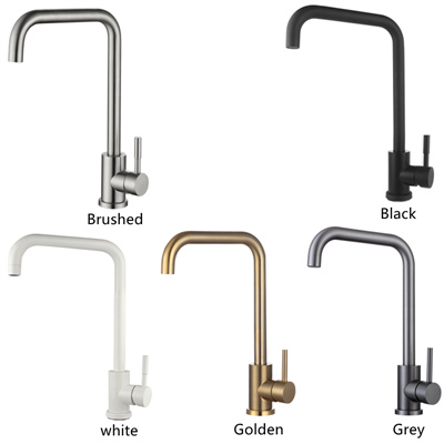 Classic Single Handle Kitchen Faucet with 360-Degree Swivel Spout