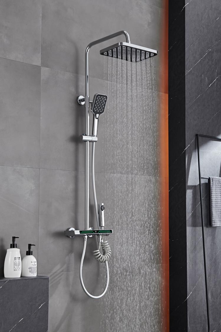 Shower Faucet Set Rainfall Shower System with High Pressure Handheld Shower