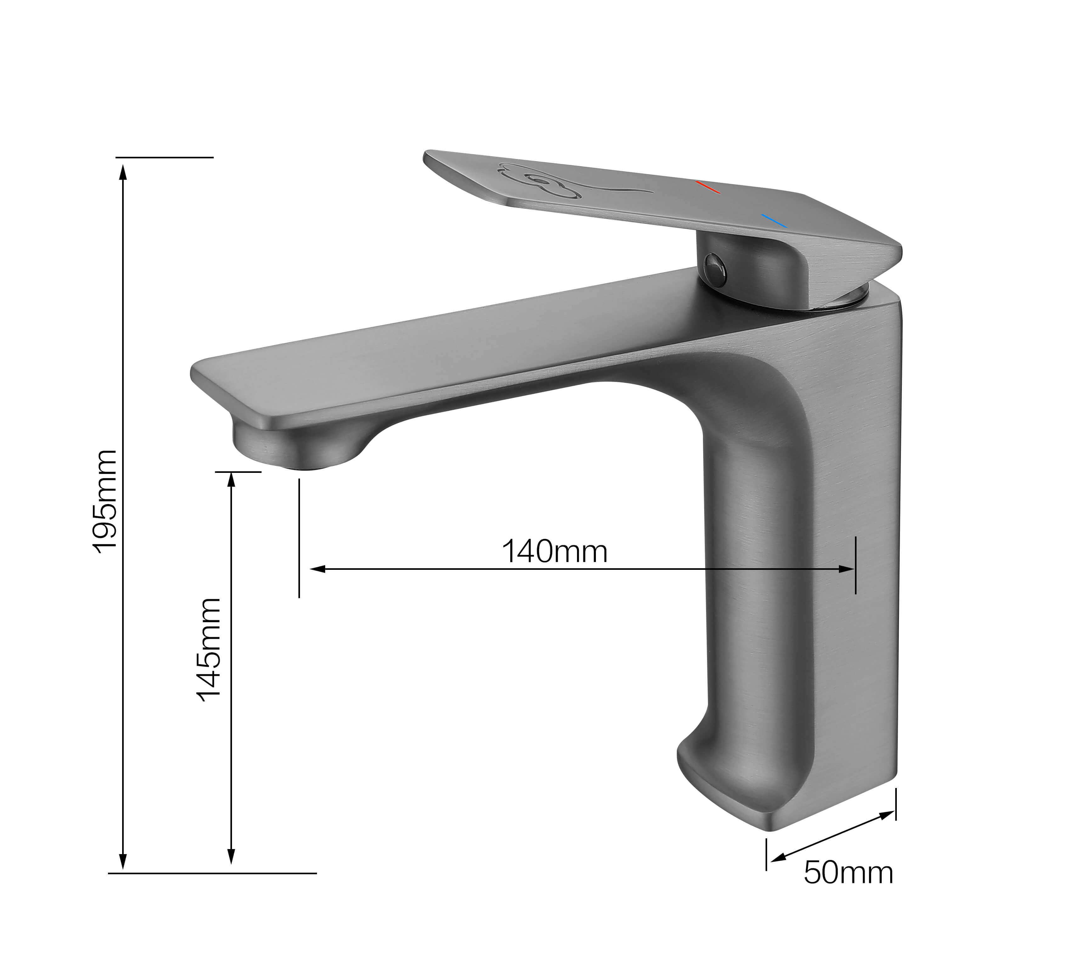 Modern Dual Control Single Handle Basin Faucet - Efficient Water Saving Design
