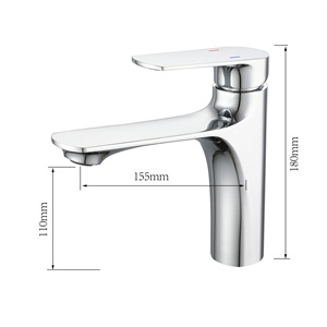 Bathroom Single Handle Basin Faucet - Dual Control for Easy Use