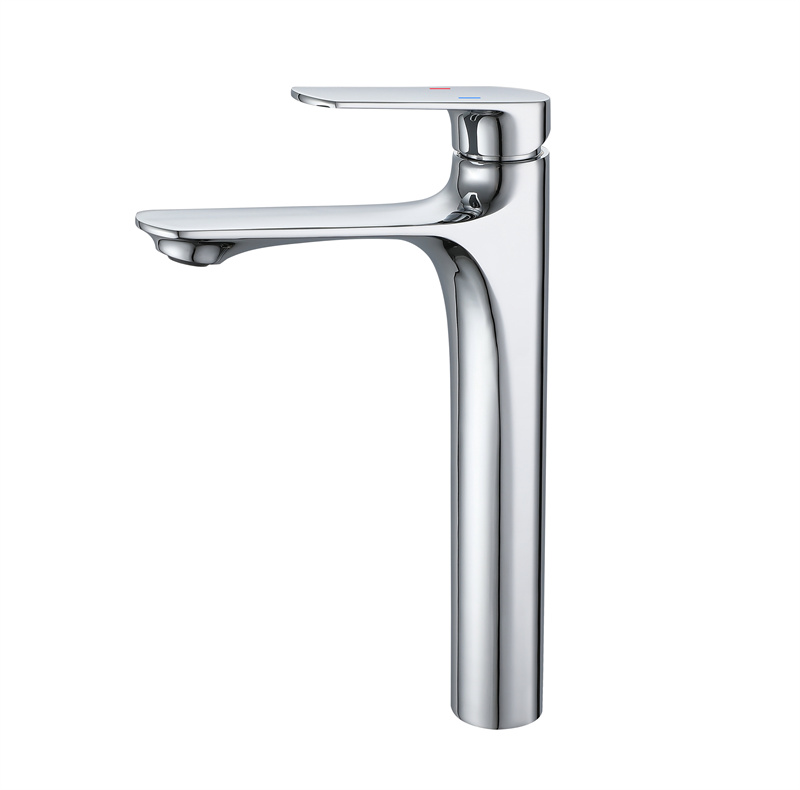 Tall Waterfall Spout Bathroom Faucet Single Handle One Hole Mixer Tap