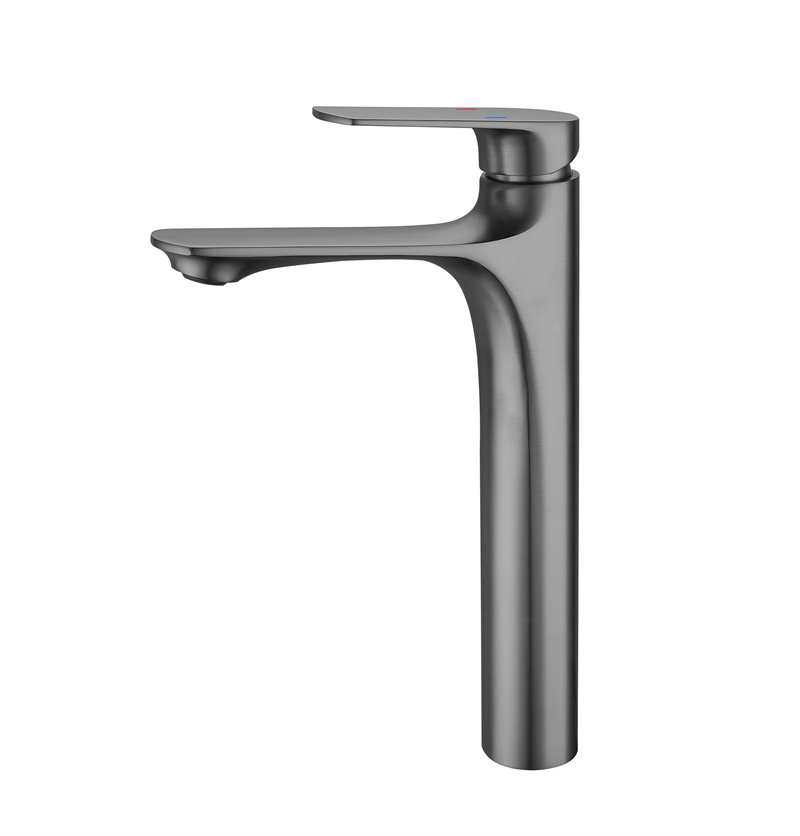 Tall Waterfall Spout Bathroom Faucet Single Handle One Hole Mixer Tap