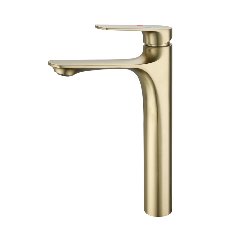 Tall Waterfall Spout Bathroom Faucet Single Handle One Hole Mixer Tap