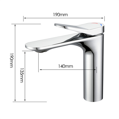 Single Handle Basin Mixer Tap Dual Control for Comfortable Use